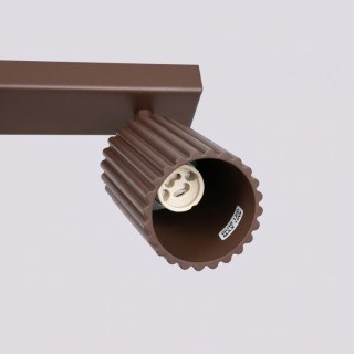 Plafonnier KARBON 4L marron
