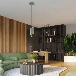 Plafonnier KARBON 4L sage