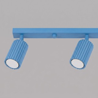 Plafonnier KARBON 4L azure - Sollux