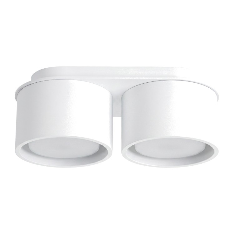 Plafonnier MODO 2 blanc Gx53 - Sollux