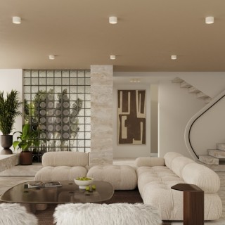 Plafonnier MODO 1 beige Sollux