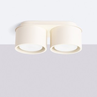 Plafonnier MODO 2 beige Gx53 - Sollux