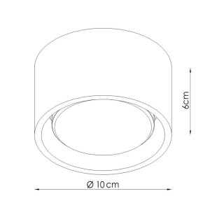 Plafonnier MODO 1 taupe Sollux