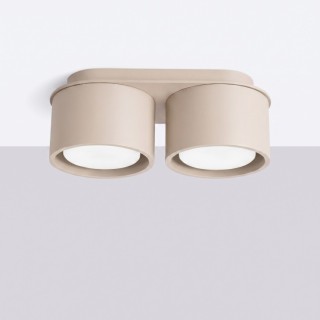 Plafonnier MODO 2 taupe Sollux