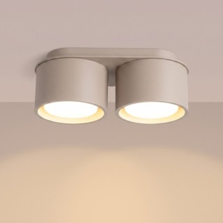 Plafonnier MODO 2 taupe Sollux