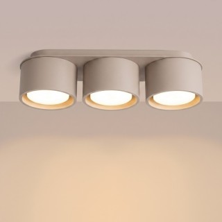 Plafonnier MODO 3 taupe Sollux