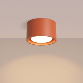 Plafonnier MODO 1 ocre rouge - Sollux