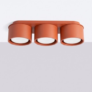 Plafonnier MODO 3 Sollux - Ocre Rouge