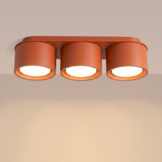 Plafonnier MODO 3 Sollux - Ocre Rouge