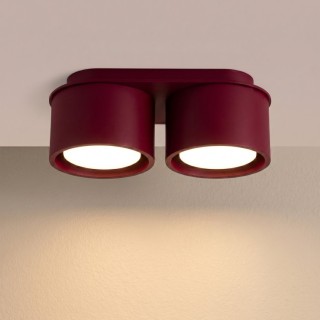 Plafonnier MODO 2 bordeaux Sollux