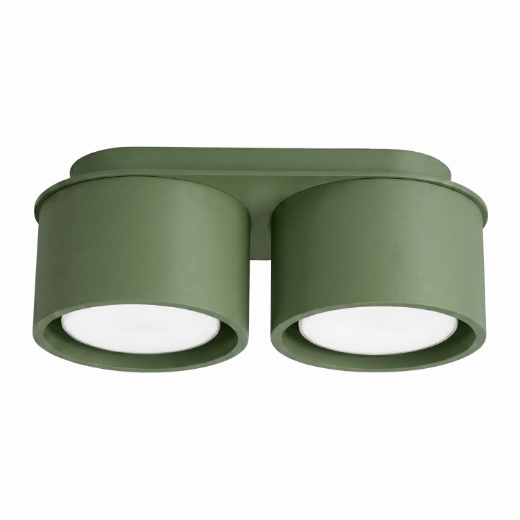 Plafonnier MODO 2 vert olive - Sollux