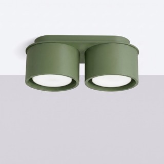 Plafonnier MODO 2 vert olive - Sollux