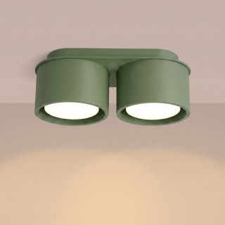 Plafonnier MODO 2 vert olive - Sollux