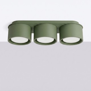 Plafonnier MODO 3 vert olive Gx53