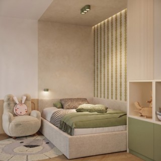 Plafonnier MODO 3 vert olive - Sollux