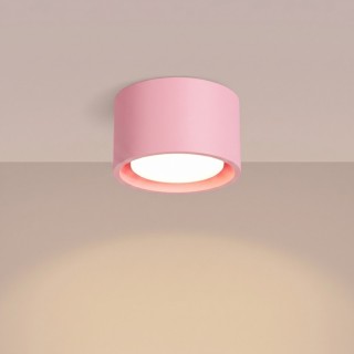 Plafonnier MODO 1 rose Sollux
