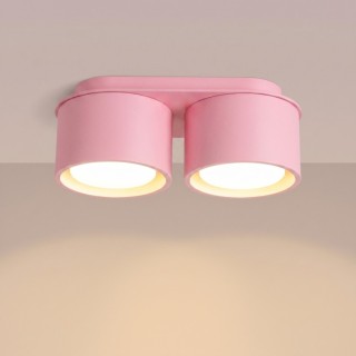 Plafonnier MODO 2 rose Sollux
