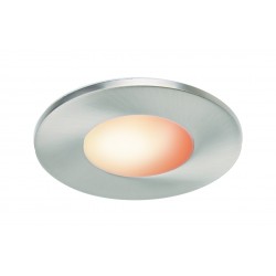 Kit 1 spot encastrable IDUAL PERFORMA rond fixe Alu nickel brossé 7,5w 345lm IP65 sans télécommande JEDI je1295808