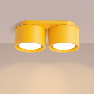 Plafonnier MODO 2 jaune Gx53