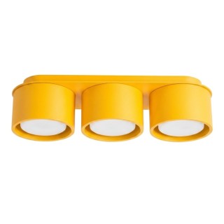 Plafonnier MODO 3 jaune Sollux