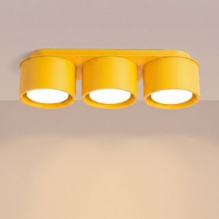 Plafonnier MODO 3 jaune Sollux