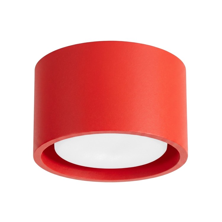 Plafonnier MODO 1 rouge Sollux