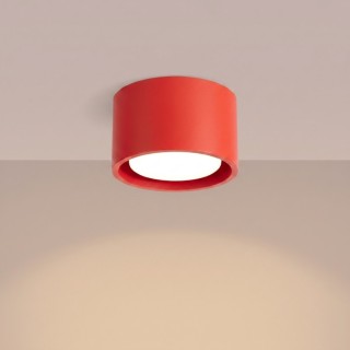 Plafonnier MODO 1 rouge Sollux