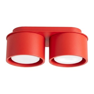 Plafonnier MODO 2 rouge Sollux