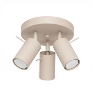 Plafonnier RING 3P taupe - Sollux