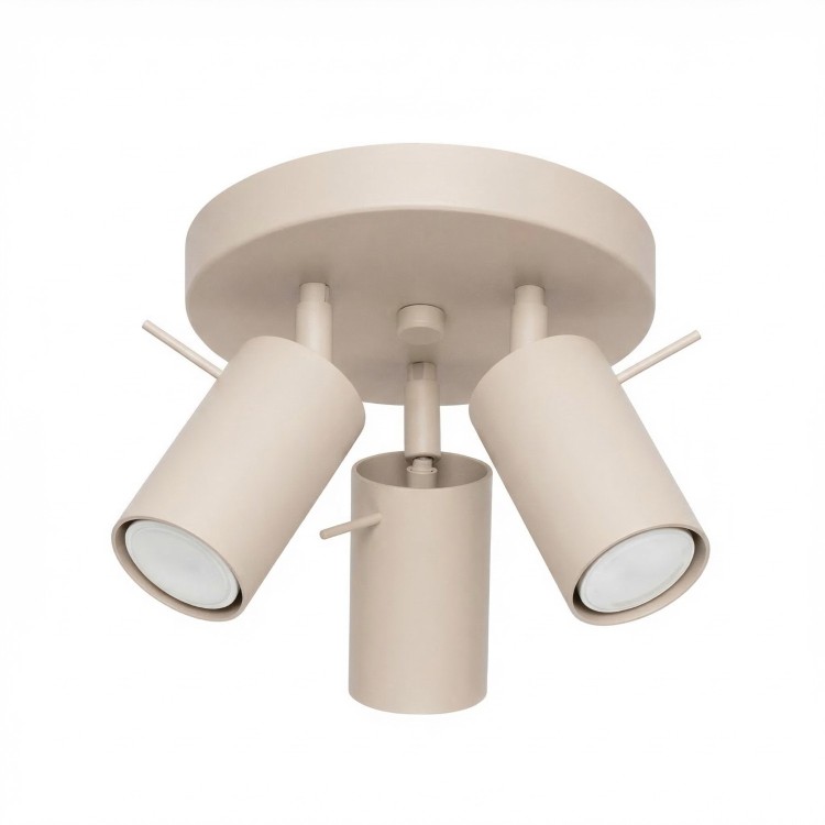 Plafonnier RING 3P taupe - Sollux