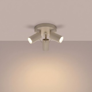 Plafonnier RING 3P taupe - Sollux