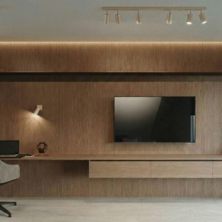 Plafonnier RING 6L taupe - Sollux