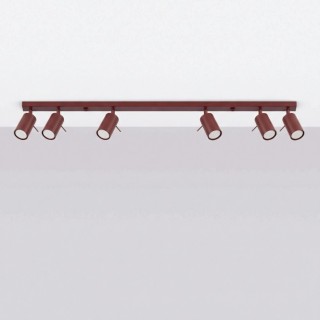 Plafonnier RING 6L Bordeaux - Sollux