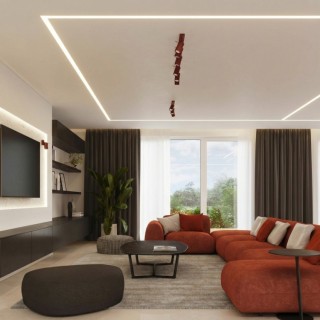 Plafonnier RING 6L Bordeaux - Sollux
