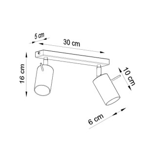 Plafonnier RING 2 outremer - Sollux
