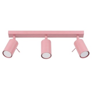 Plafonnier RING 3L rose - Sollux
