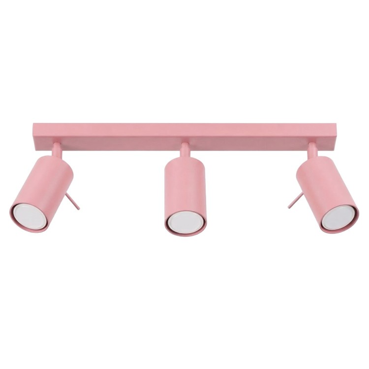 Plafonnier RING 3L rose - Sollux