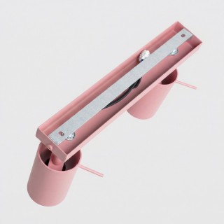 Plafonnier RING 3L rose - Sollux