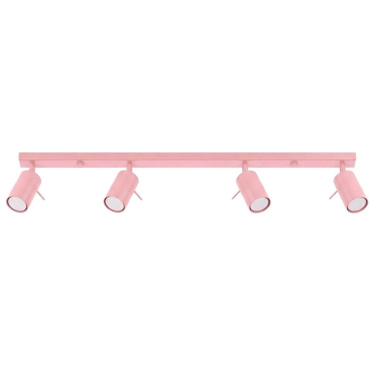Plafonnier RING 4L rose - Sollux