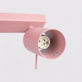 Plafonnier RING 4L rose - Sollux