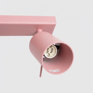 Plafonnier RING 6L rose - Sollux