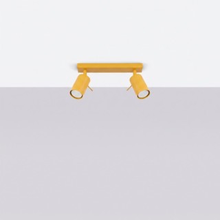 Plafonnier RING 2 jaune - Sollux