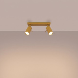 Plafonnier RING 2 jaune - Sollux