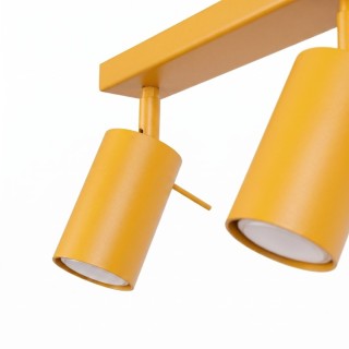 Plafonnier RING 3L jaune - Sollux