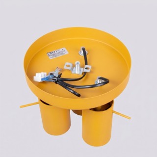 Plafonnier RING 3P jaune - Sollux