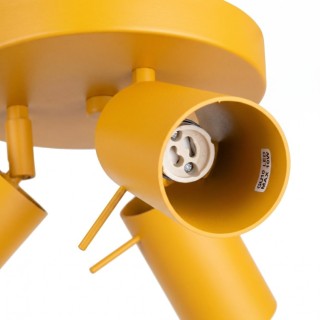 Plafonnier RING 3P jaune - Sollux