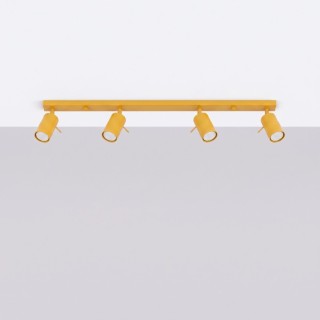 Plafonnier RING 4L jaune - Sollux