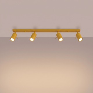 Plafonnier RING 4L jaune - Sollux
