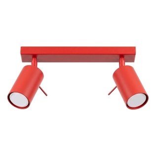 Plafonnier RING 2 rouge - Sollux