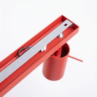Plafonnier RING 6L rouge - Sollux